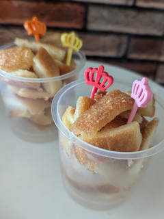 食パンの耳で作るキャラメル風味のおやつ♪-レシピのメイン写真
