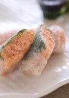 【高齢者】鮭つくねのライスペーパー春巻き-レシピのメイン写真