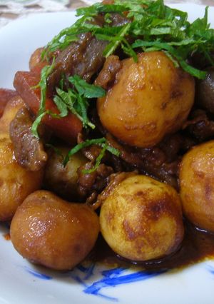 新じゃがのみそバター肉じゃが-レシピのメイン写真