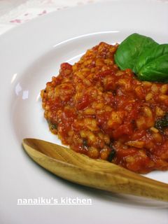 トマトとバジルのバルサミコリゾット-レシピのメイン写真