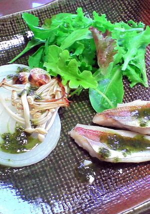 カナガシラのグリル～自家製バジルソース～-レシピのメイン写真