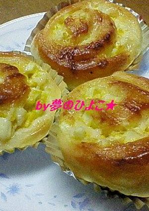 手ごねで簡単♪「卵サラダロール巻きパン」-レシピのメイン写真