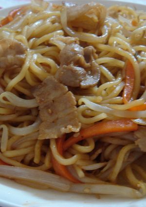 クセになりそう!?焼肉のタレで焼きそば♪-レシピのメイン写真