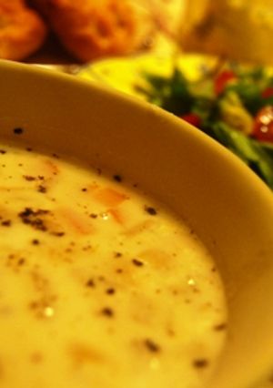 レンジでお野菜をチン♪のミルクスープ♪-レシピのメイン写真