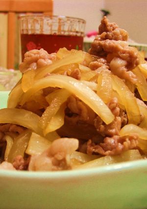 大根と豚肉の炒め物-レシピのメイン写真