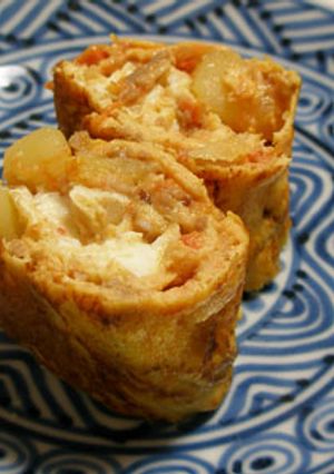 トマト煮込み入り卵焼き　お弁当のおかず-レシピのメイン写真