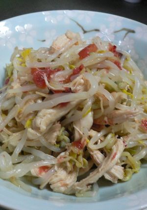 夏にさっぱり★もやしと鶏ささみのおひたし-レシピのメイン写真