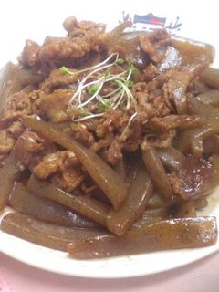 焼肉のタレ1本で!牛肉こんにゃく炒め☆-レシピのメイン写真