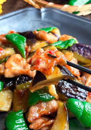 照りとろナスと豚肉の甘辛スイチリ炒め-レシピのメイン写真