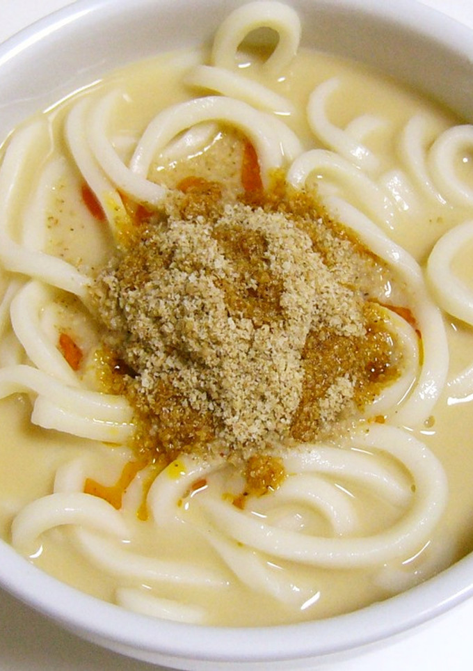 勇気を出して！ミルクゴマうどん☆彡-レシピのメイン写真