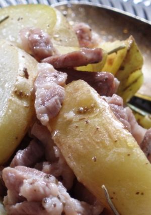 新じゃが芋と豚肉のレモン風味炒め-レシピのメイン写真