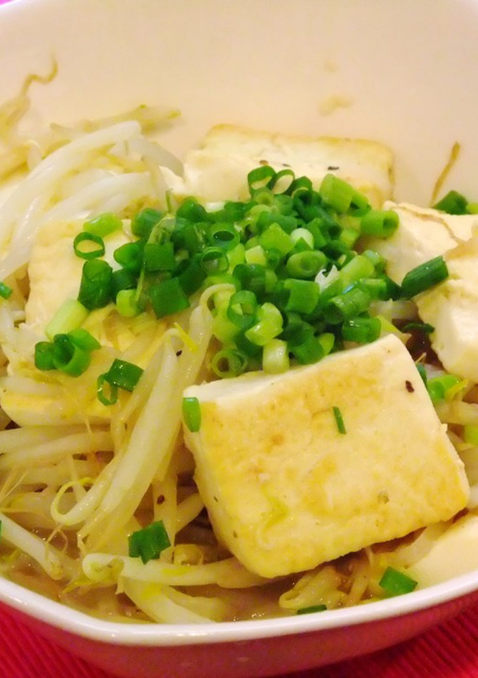 簡単＆節約！もやしと豆腐の塩味炒め★-レシピのメイン写真