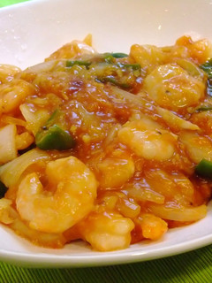 ボリュームアップ❤野菜入りエビチリ❤-レシピのメイン写真