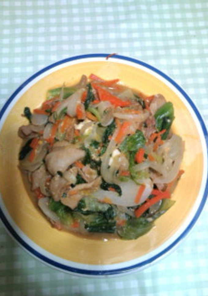 鶏皮の野菜炒め-レシピのメイン写真