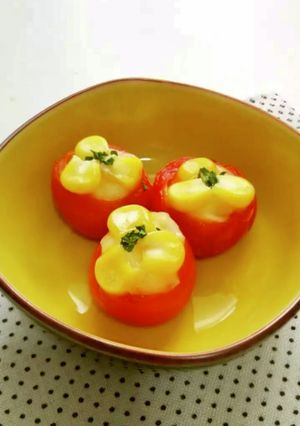 お弁当に♪コーンのトマトカップ-レシピのメイン写真