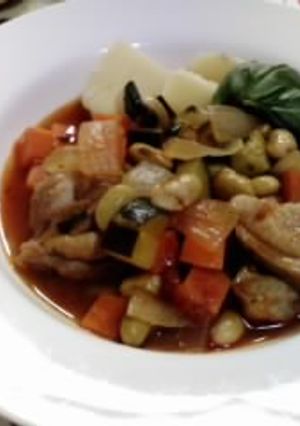 鶏とたっぷり夏野菜のトマト煮込み❤-レシピのメイン写真