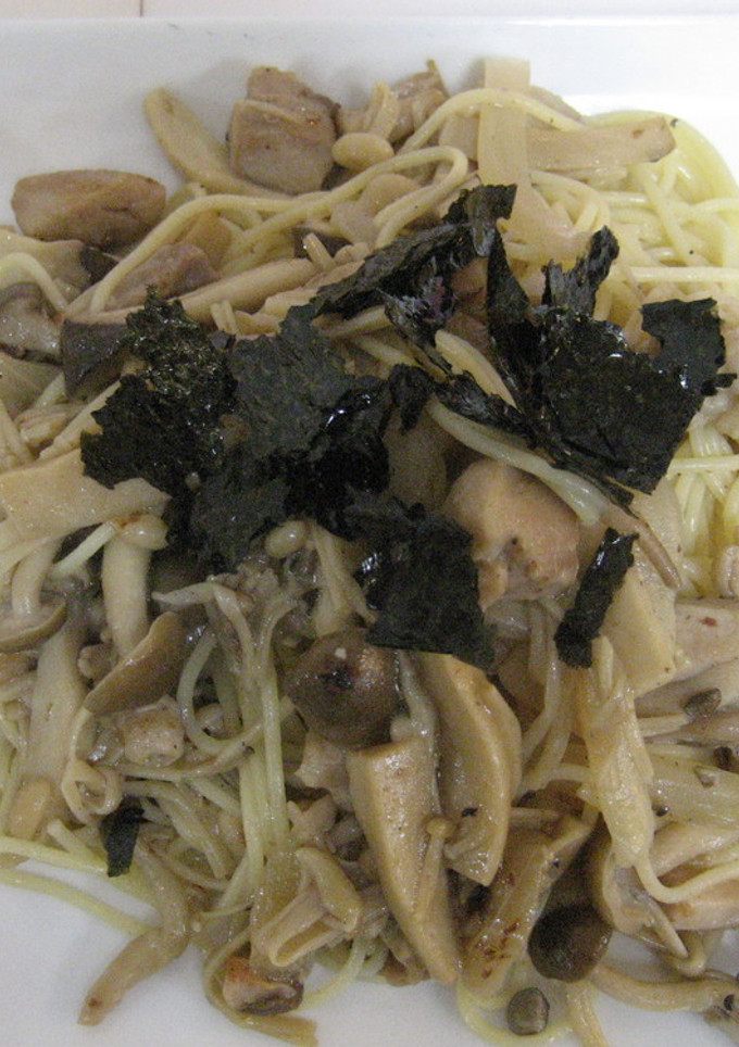 鶏肉ときのこたっぷり和風パスタ-レシピのメイン写真