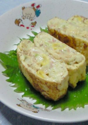 *お弁当*ねぎごまシーチキンの卵焼き-レシピのメイン写真