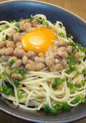 簡単♪おいしい♪塩昆布納豆パスタ-レシピのメイン写真