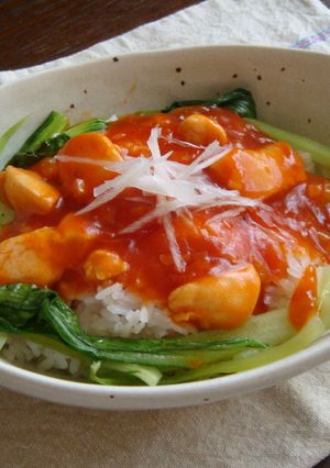 鶏ささみで*うまうまトリチリのっけご飯-レシピのメイン写真