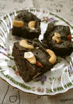健康志向 黒ごまとチョコのブラウニー-レシピのメイン写真