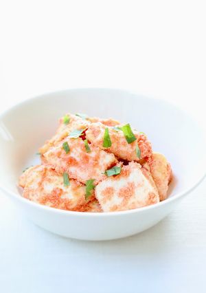 サッと絡めて手軽なおつまみ【明太豆腐炒め】-レシピのメイン写真