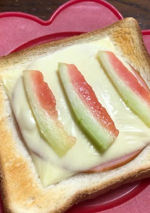 スイカの皮チーズサンド-レシピのメイン写真