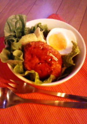 ハンバーグ丼[ロコモコ風]-レシピのメイン写真
