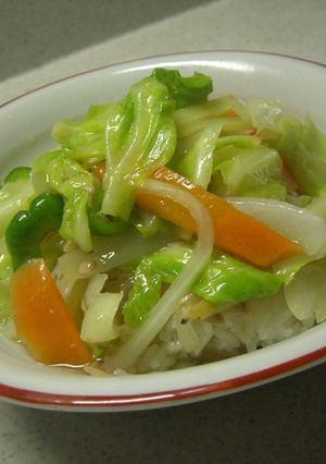 春キャベツの塩味どんぶり-レシピのメイン写真