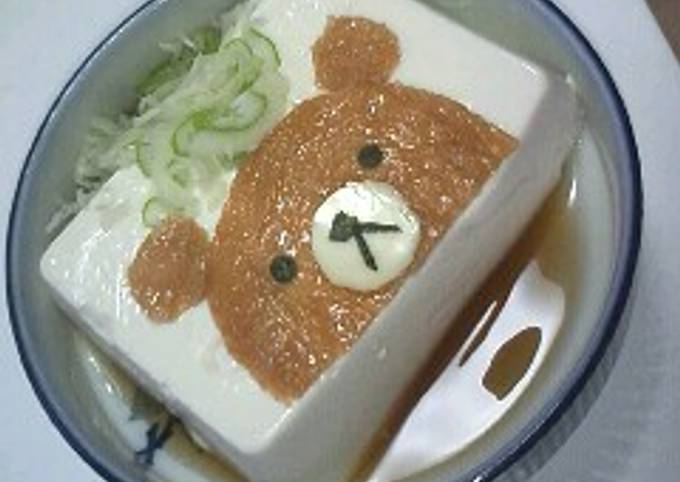 豆腐とリッラクマで熊奴っこ☆ by 乙羽ママ 【クックパッド】 簡単 