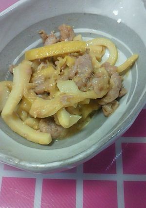 たけのこ＆豚肉の味噌炒め-レシピのメイン写真