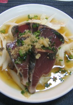 鰹たたき たまねぎサワー添え-レシピのメイン写真