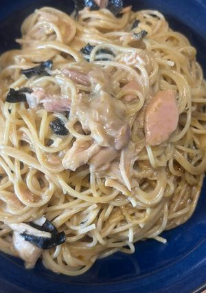海苔クリームパスタ-レシピのメイン写真