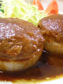 玉ねぎハンバーグ-レシピのメイン写真