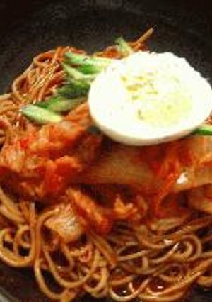 お蕎麦でビビン麺！-レシピのメイン写真