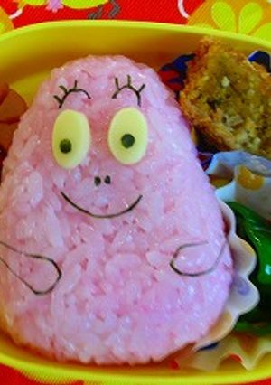 卵アレルギーでも☆キャラ弁　バーバパパ-レシピのメイン写真