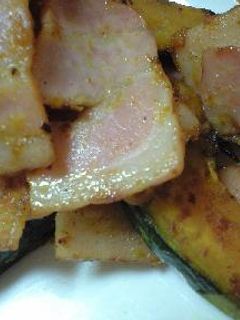 かぼちゃとベーコンのにんにく炒め-レシピのメイン写真