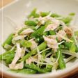 いんげんと蒸し鶏のサラダ