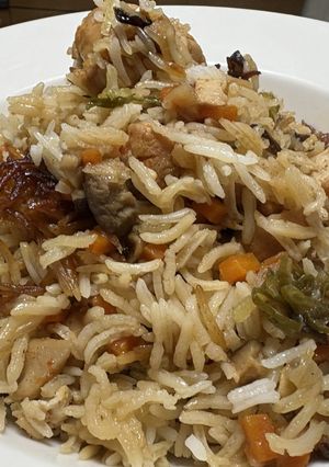 メフル・ポロウ 醤油と香味野菜のご飯-レシピのメイン写真