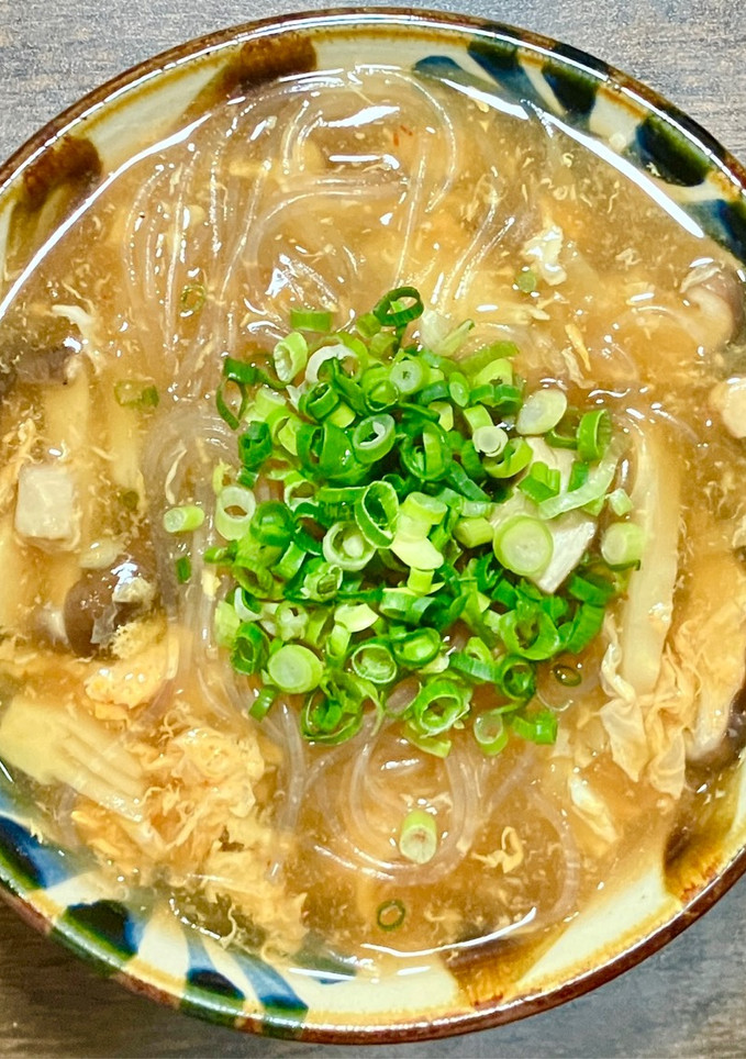 椎茸と竹の子と春雨の卵スープ-レシピのメイン写真