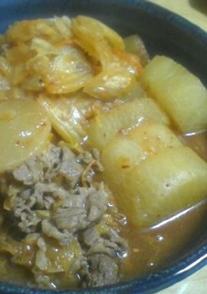 芸能人大絶賛！！　キムチ大根煮　-レシピのメイン写真
