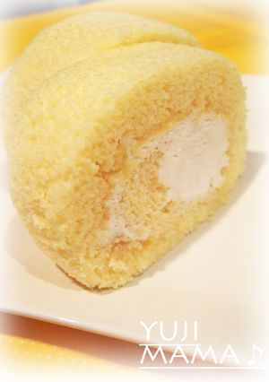ノンオイル★米粉★ふわっふわロールケーキ-レシピのメイン写真