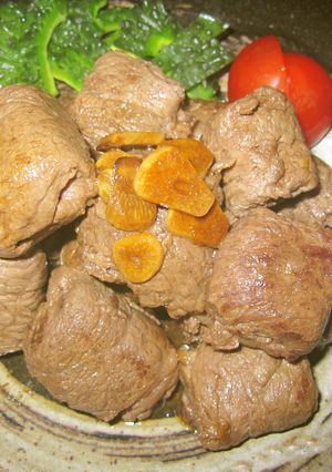 節約レシピ・薄切り牛肉で1口ステーキ?♥-レシピのメイン写真