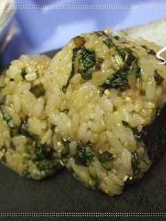 菜飯おにぎり-レシピのメイン写真