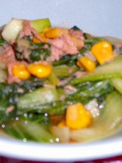 シーチキンと青梗菜のオイスターソース煮-レシピのメイン写真