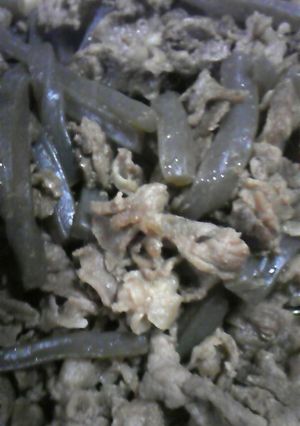 簡単☆牛肉とこんにゃくの炒め物-レシピのメイン写真