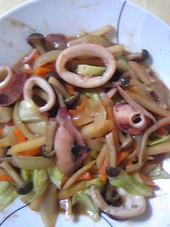 イカ入り味噌バター野菜炒め☆-レシピのメイン写真