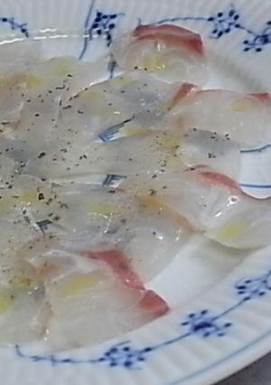 簡単!鯛のカルパッチョ-レシピのメイン写真
