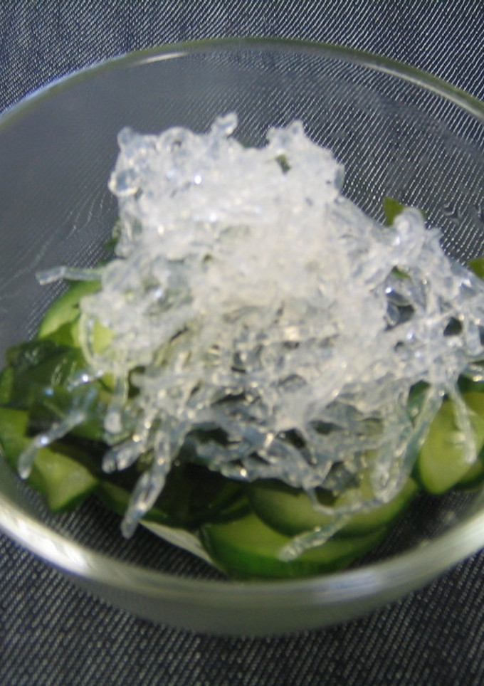 ぷちぷち海藻麺の酢の物-レシピのメイン写真