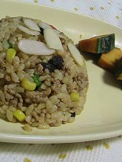 レンジでチン!簡単カレーピラフ(風)-レシピのメイン写真
